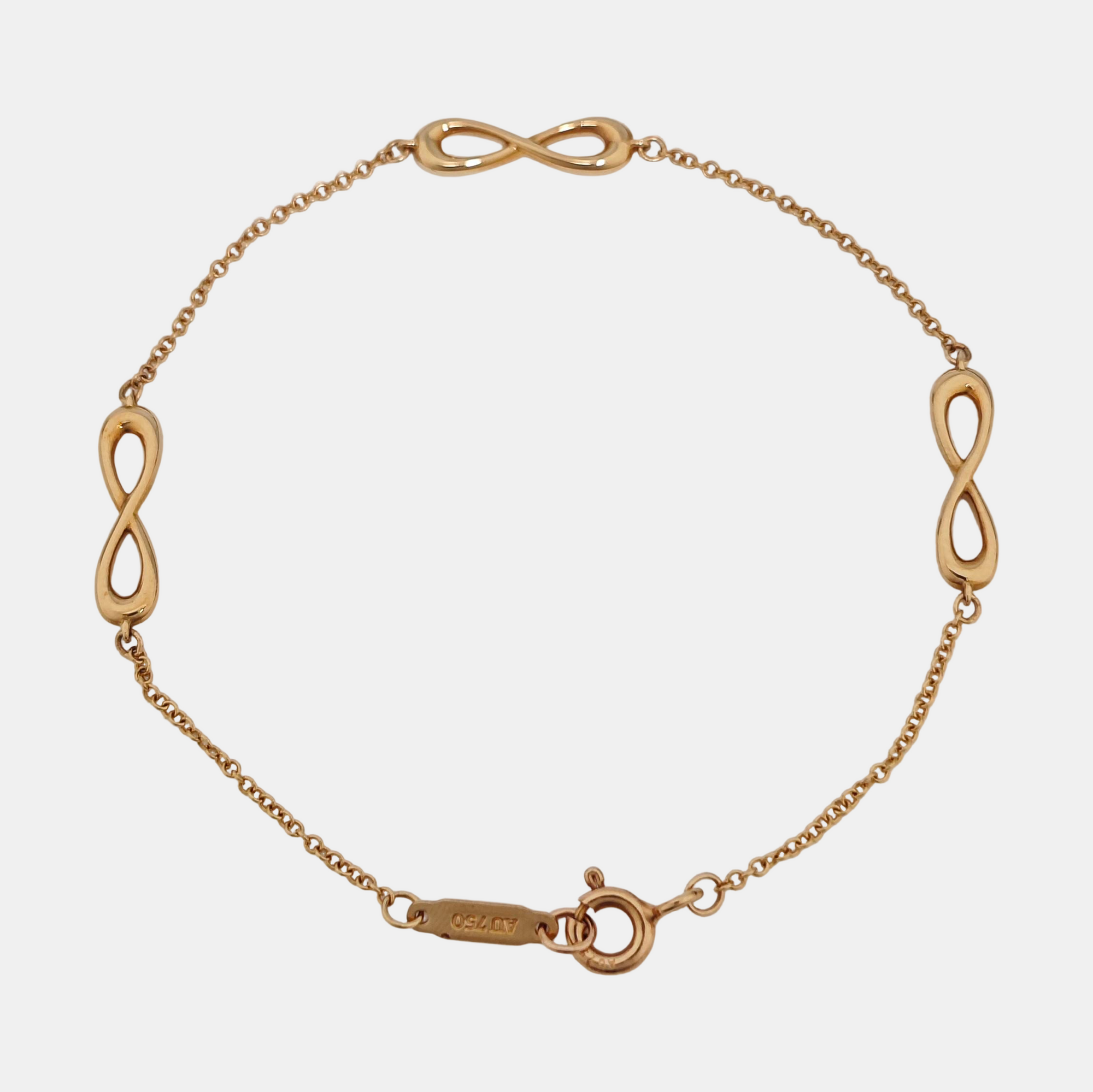 Tiffany Infinity 18k Rose Gold Bracelet