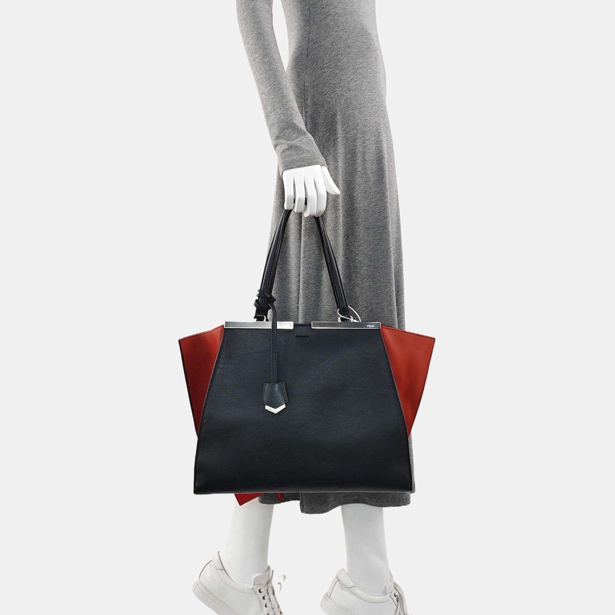 Calfskin Top Handle Bag Blue