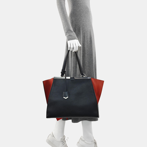 Calfskin Top Handle Bag Blue