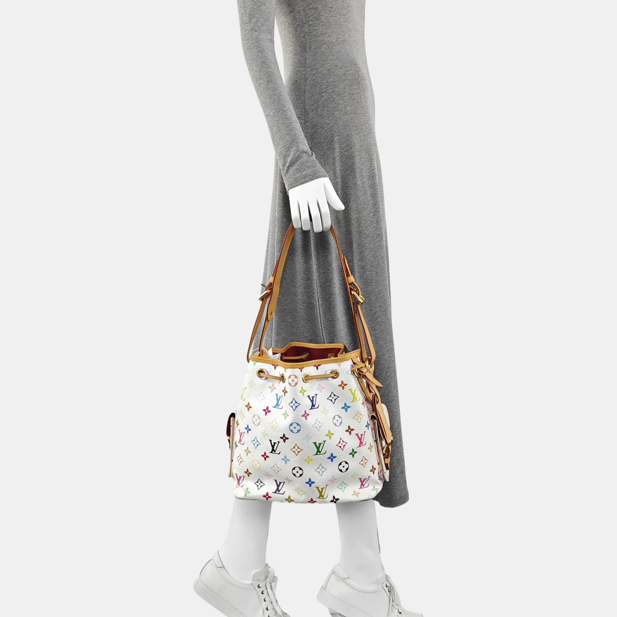 LV × TM NÉONOÉ MM Monogram Coated Canvas White