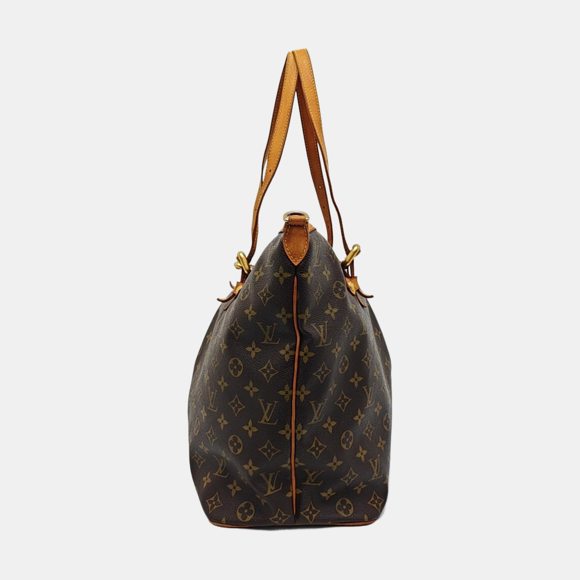 PALERMO GM Monogram Coated Canvas Brown