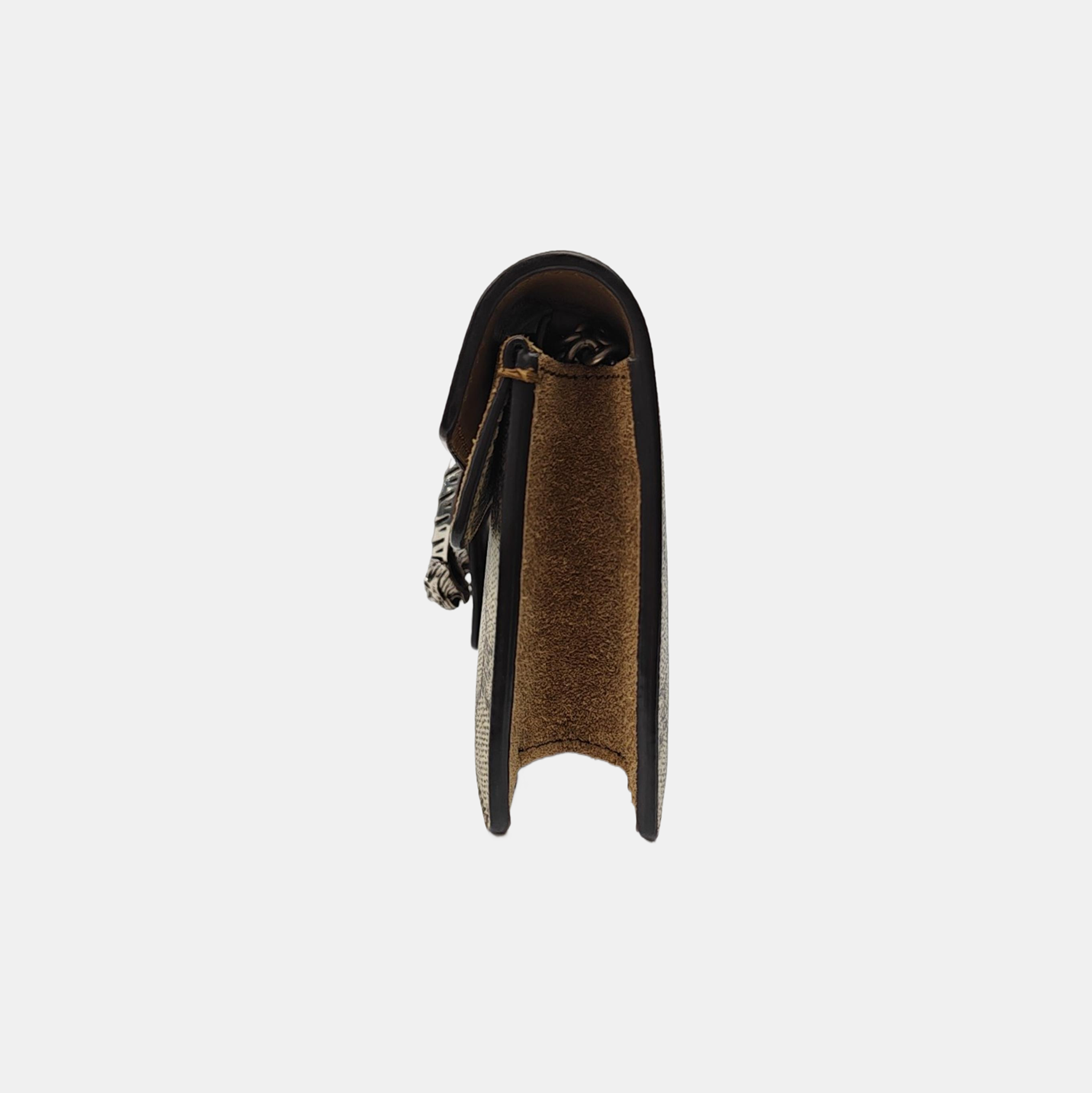 Dionysus Super Mini Monogram Coated Canvas Beige