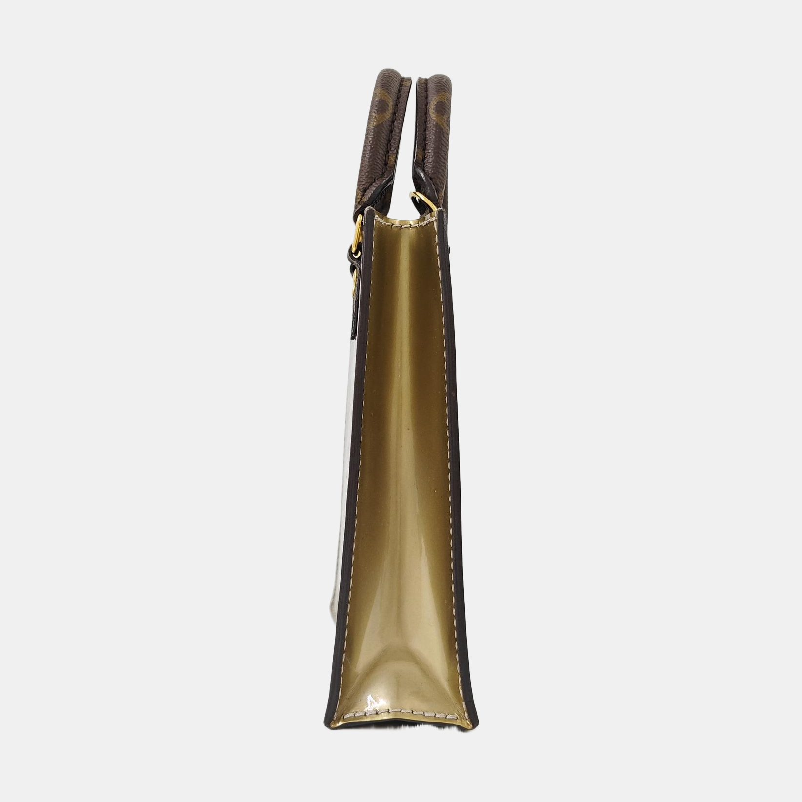 SAC PLAT BB Monogram Patent Leather Gold