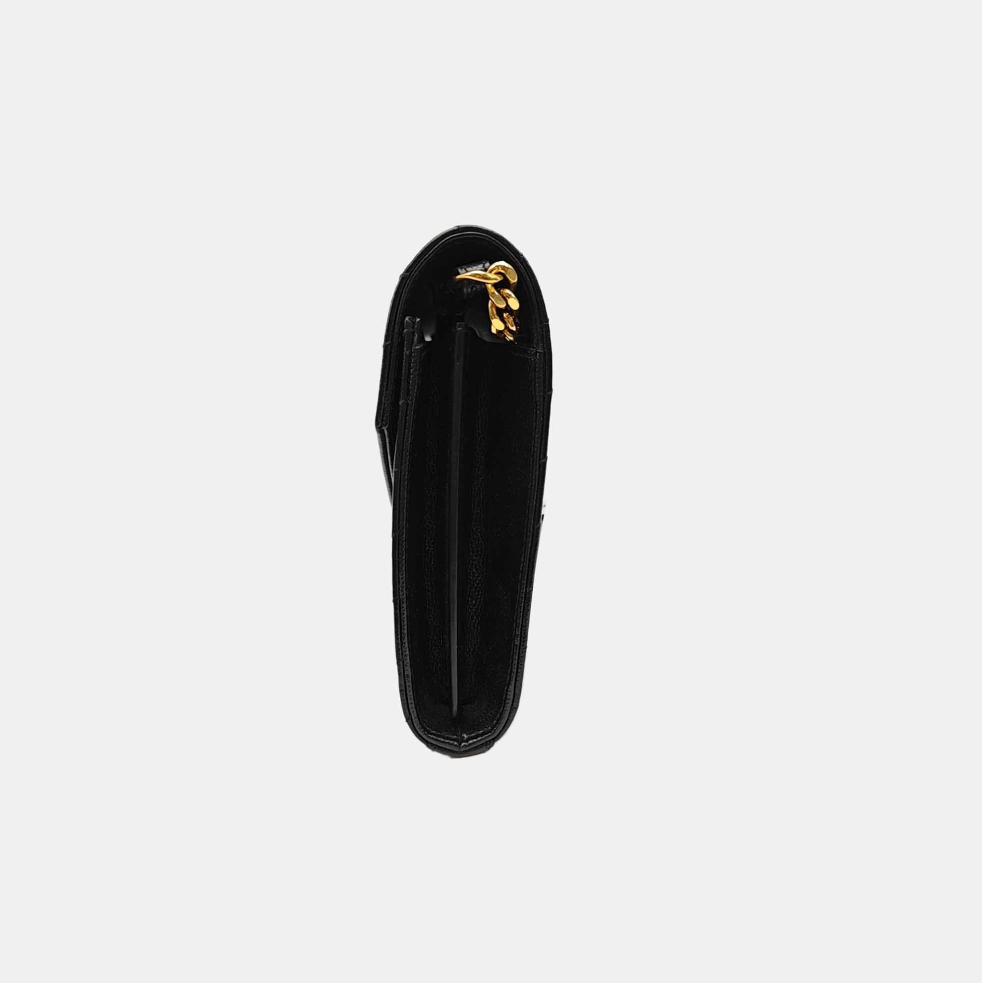 MONOGRAM Medium Chevron Calfskin Black