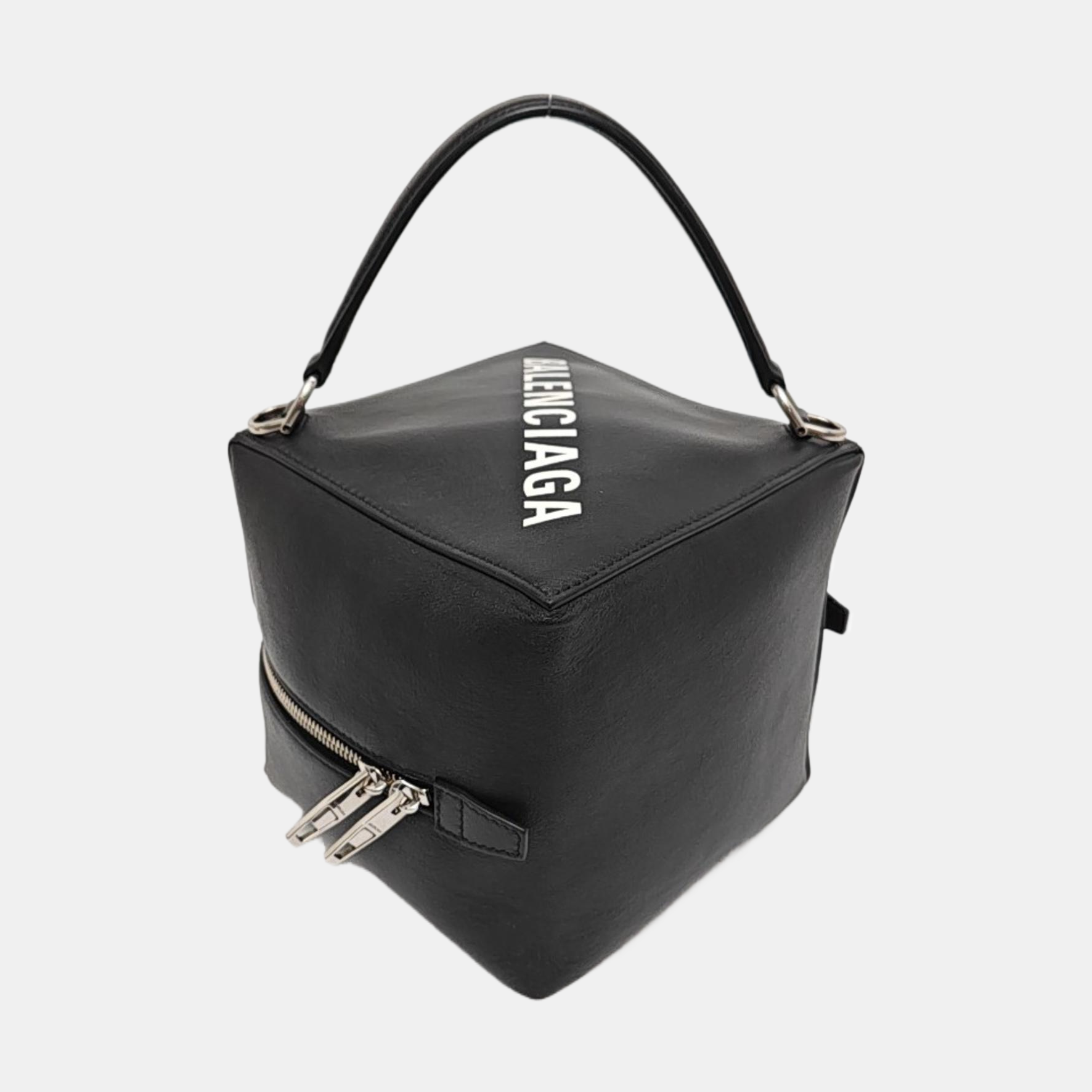 Calfskin Shoulder Bag Small Black