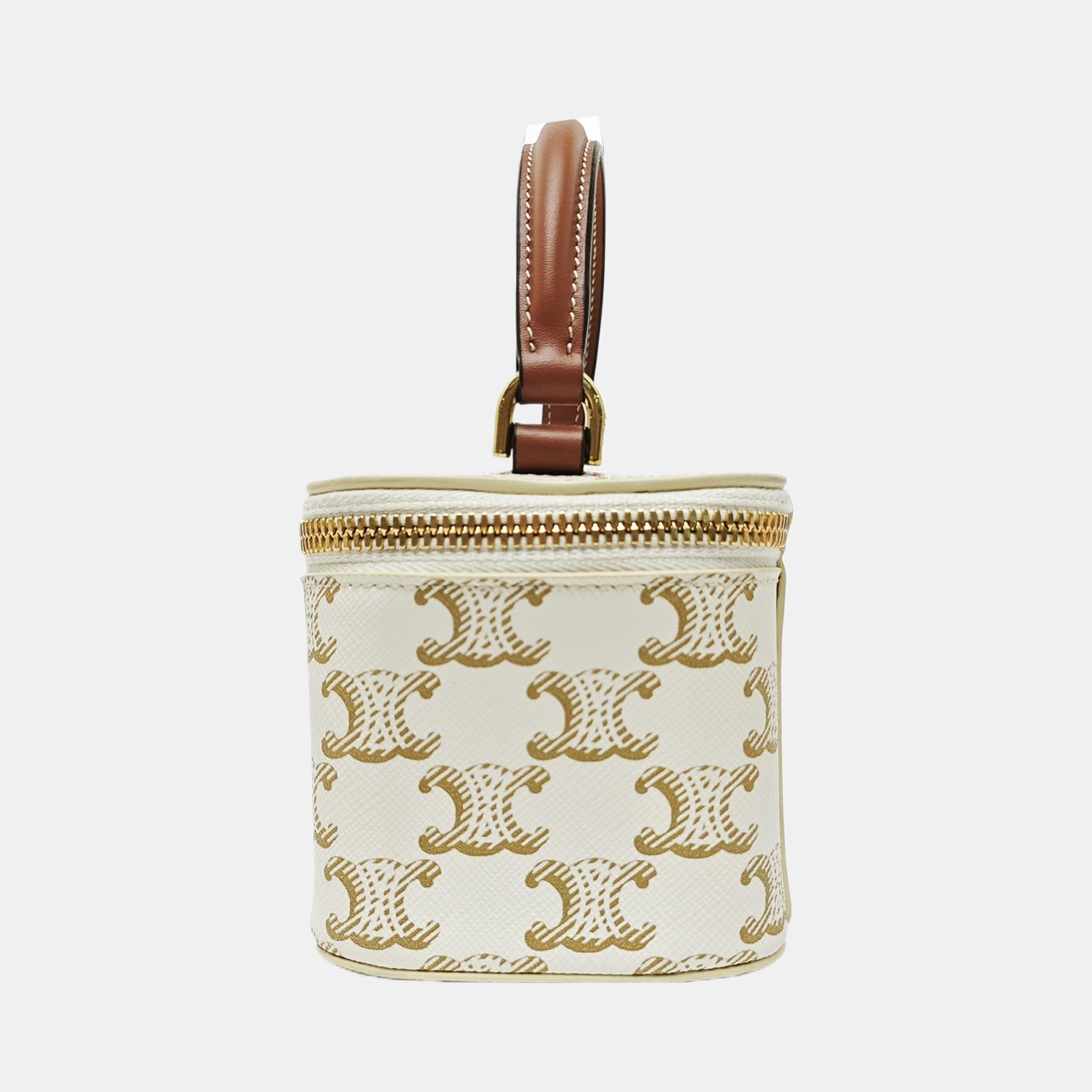 Coated Canvas Shoulder Bag White