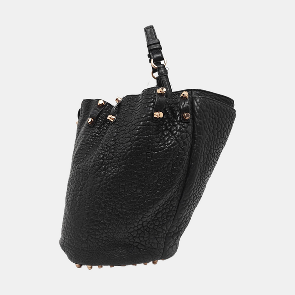 Calfskin Bucket Bag Black