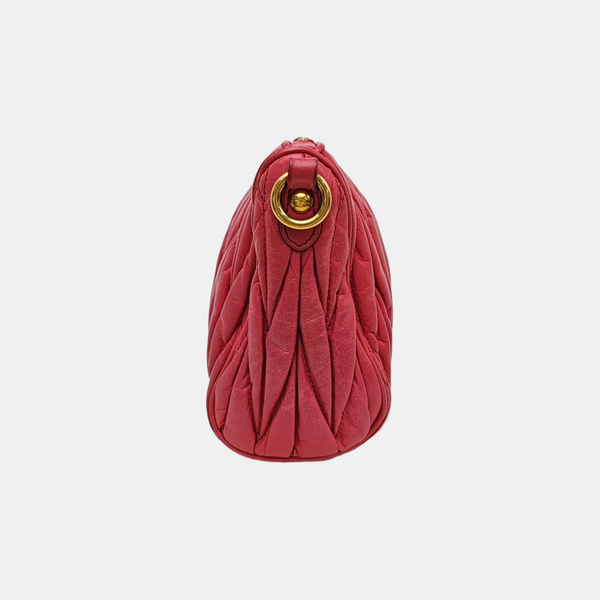 Matelassé Quilted Calfskin Pink