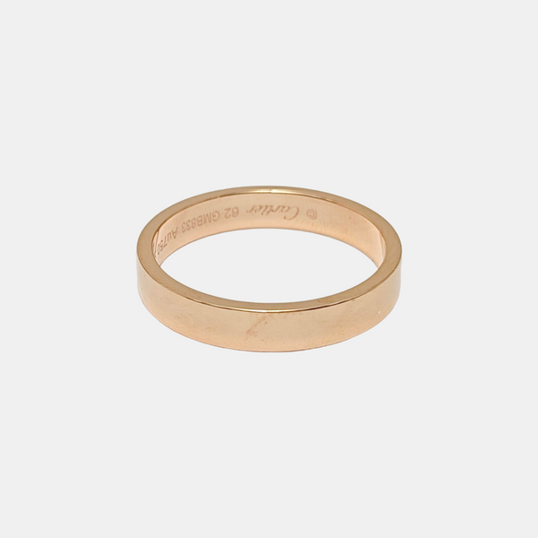 C DE CARTIER 18k Rose Gold Ring EU 62