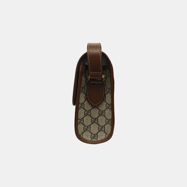 Monogram Coated Canvas Shoulder Bag Beige