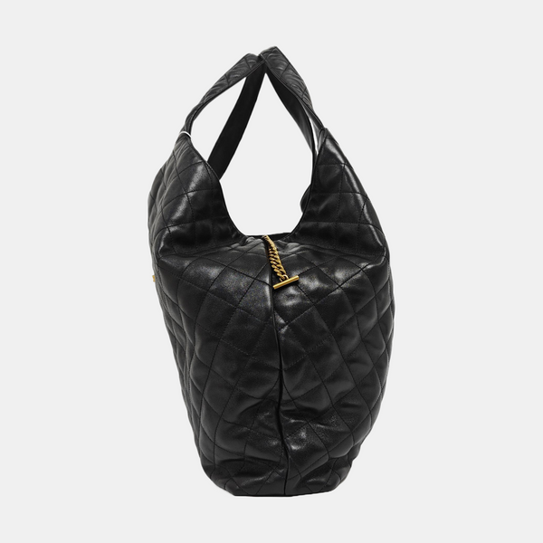 ICARE Extra Large Quilted Lambskin Black