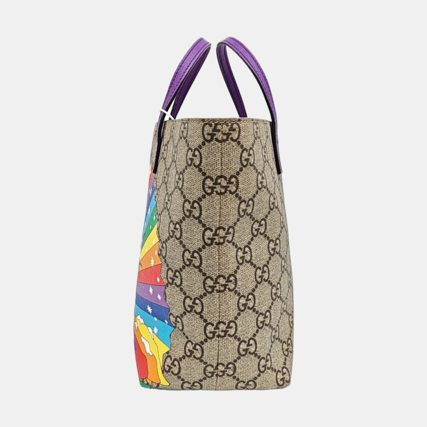 Monogram Coated Canvas Tote Bag Beige