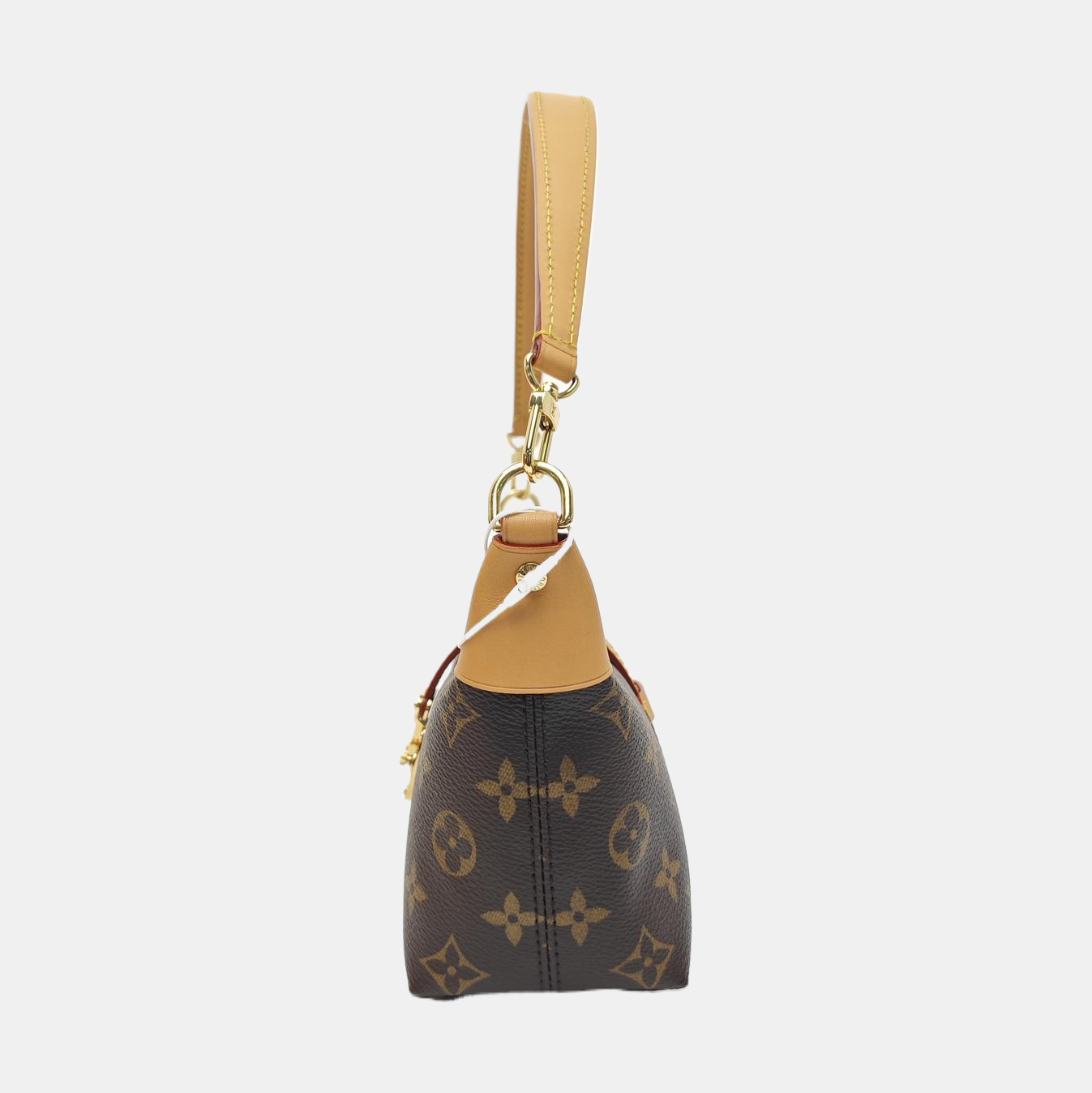 Pochette Mia Monogram Coated Canvas Brown