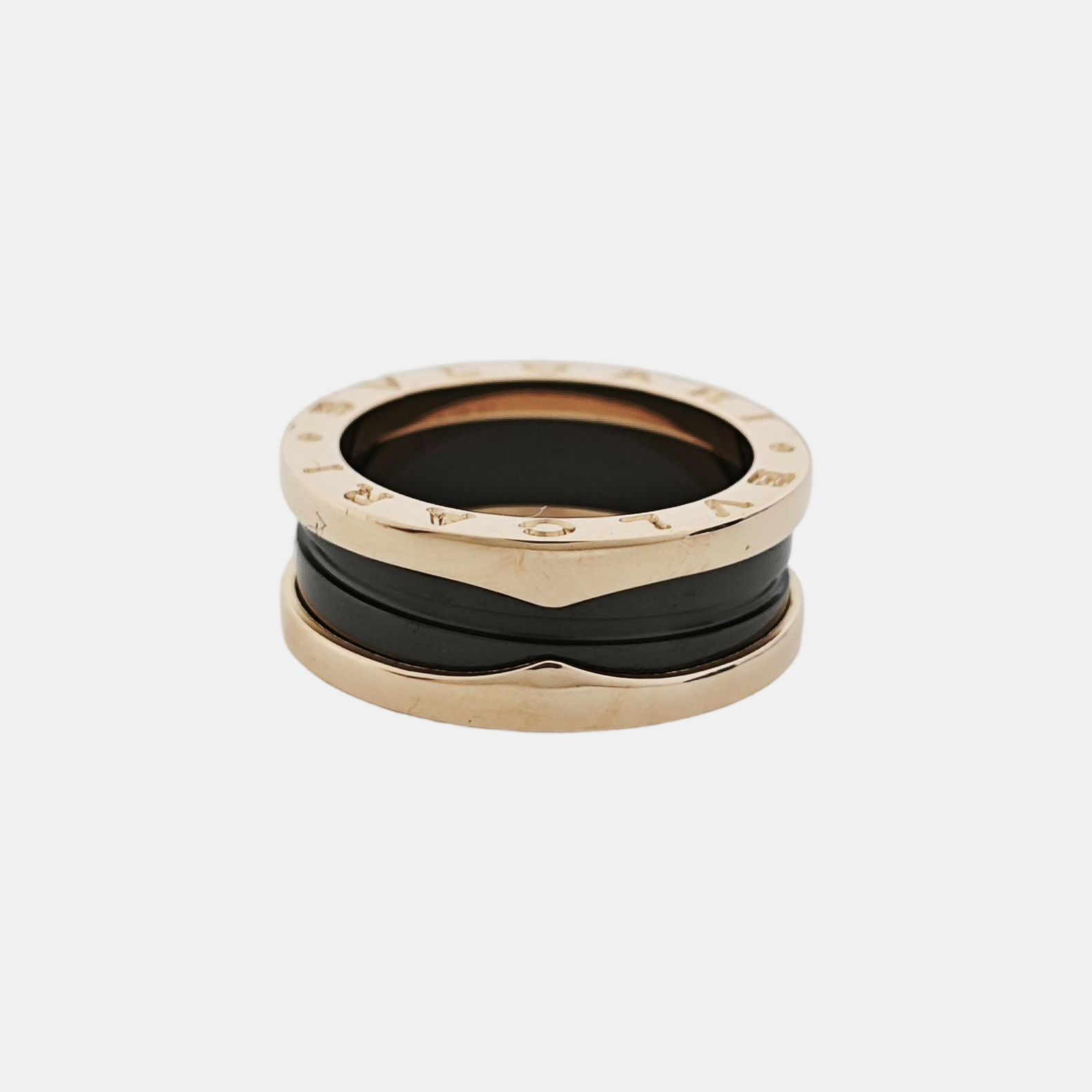 B.ZERO1 18k Rose Gold Ring EU 52