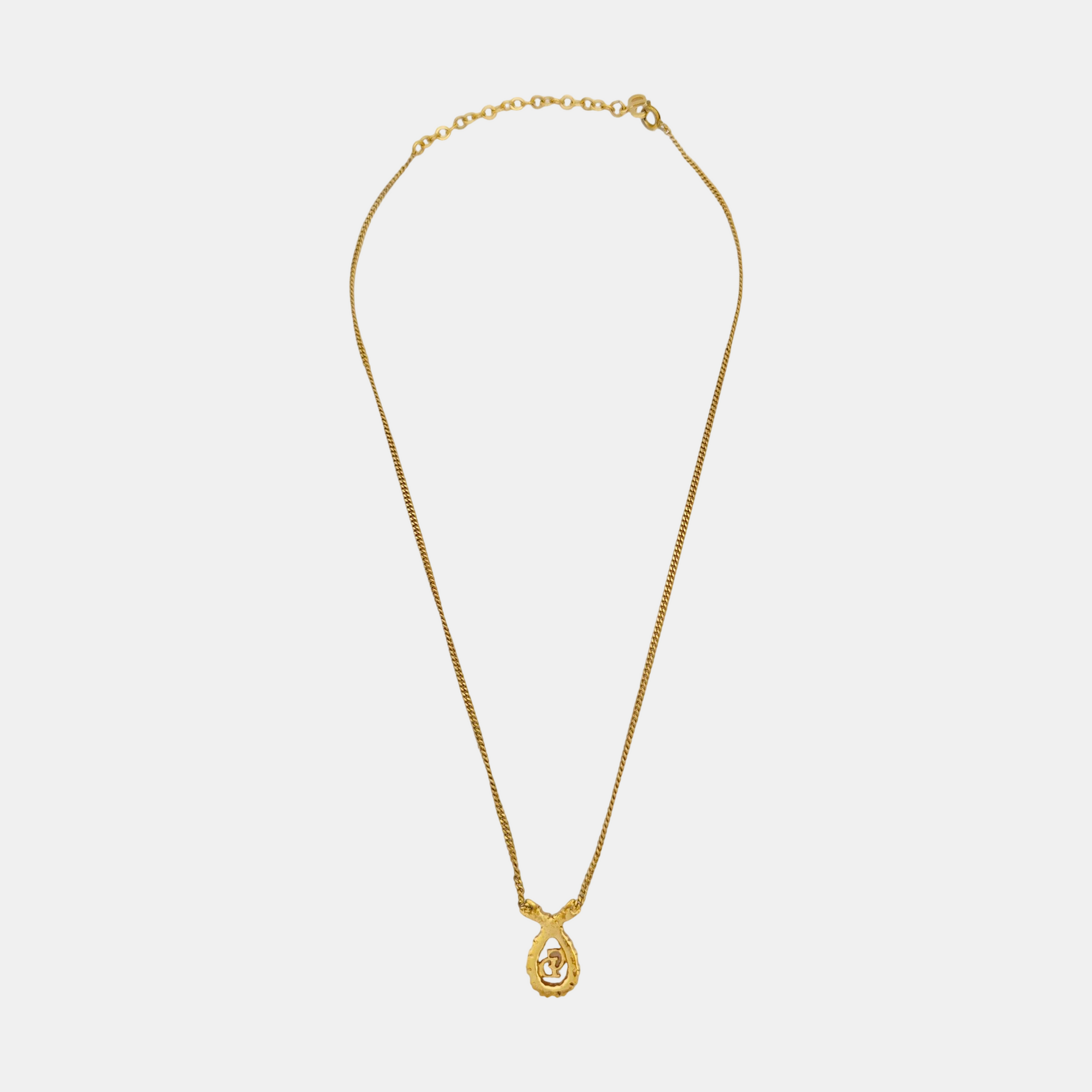 Petit CD Metal Gold Necklace