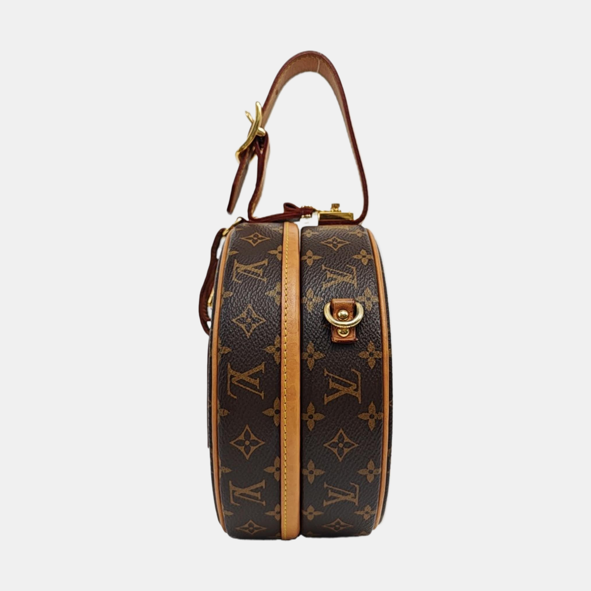 BOITE CHAPEAU PM Monogram Coated Canvas Brown