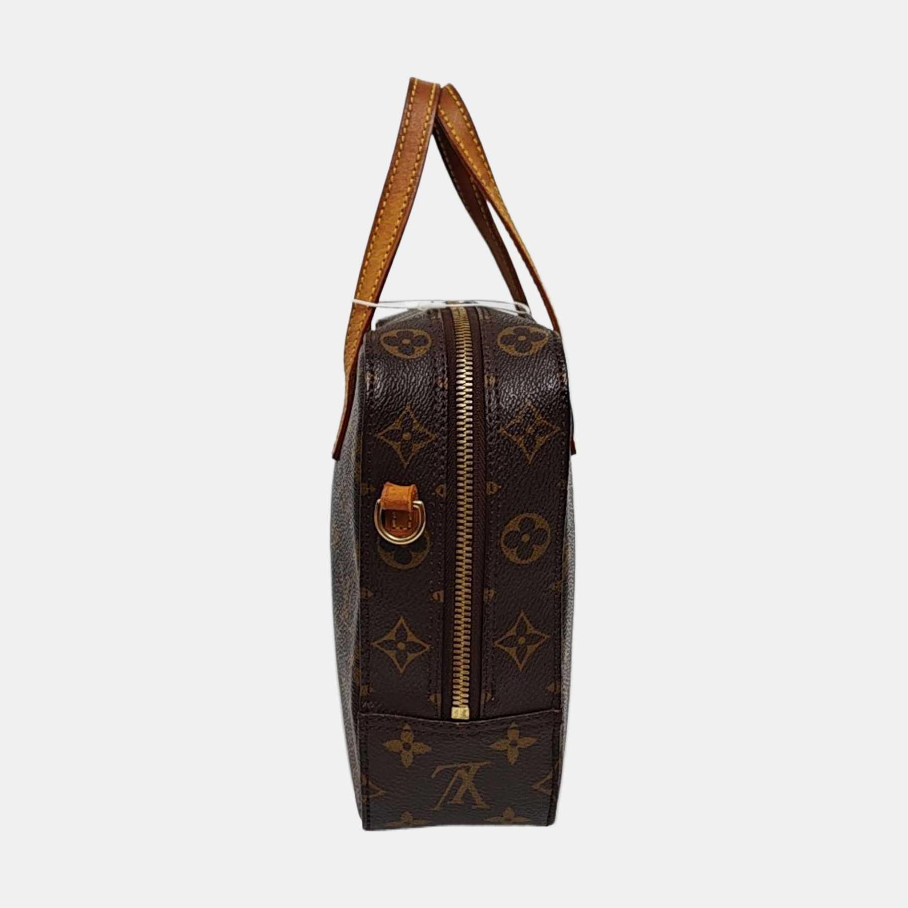 SPONTINI Monogram Coated Canvas Brown