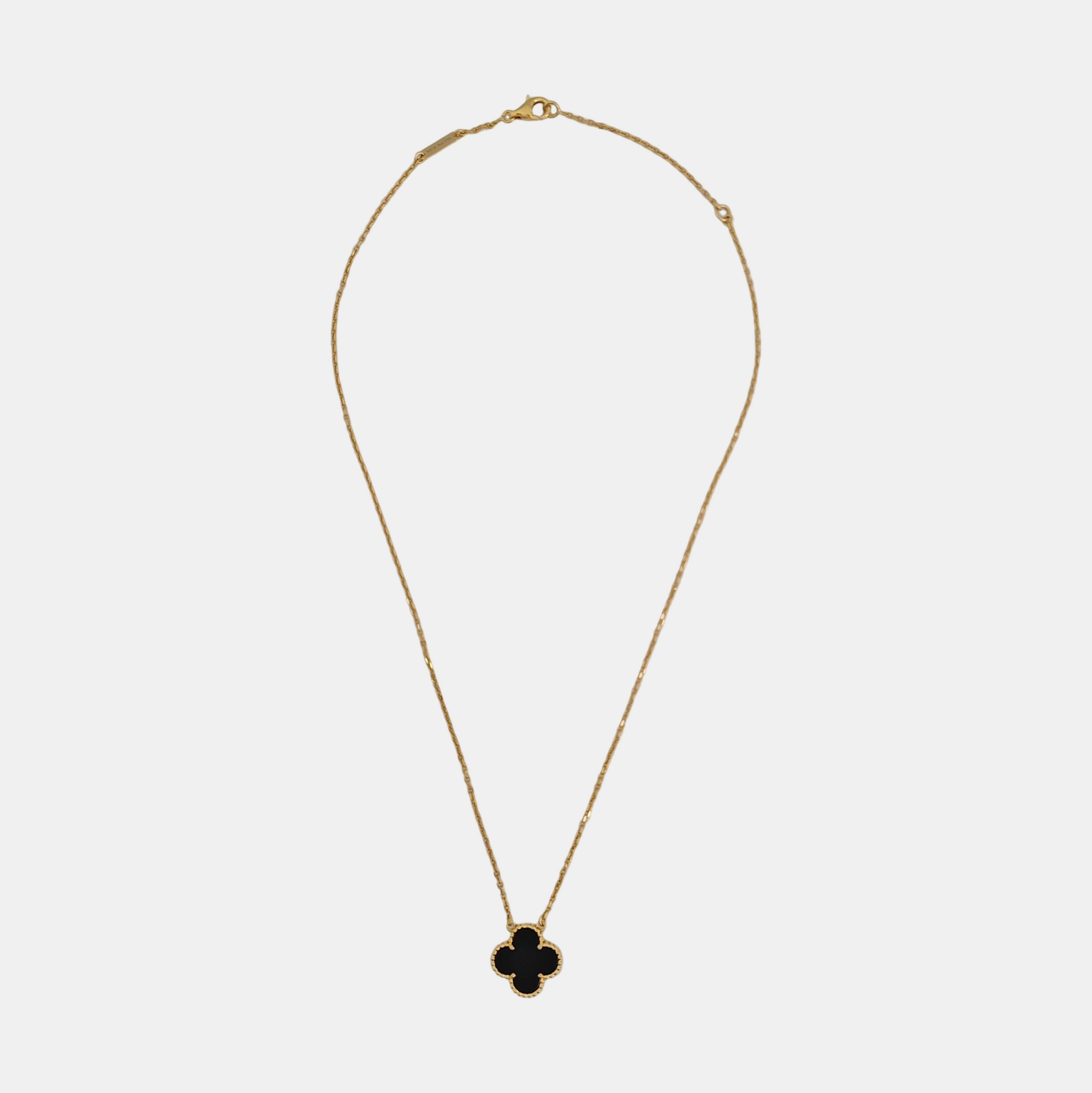Vintage Alhambra 18k Gold Necklace