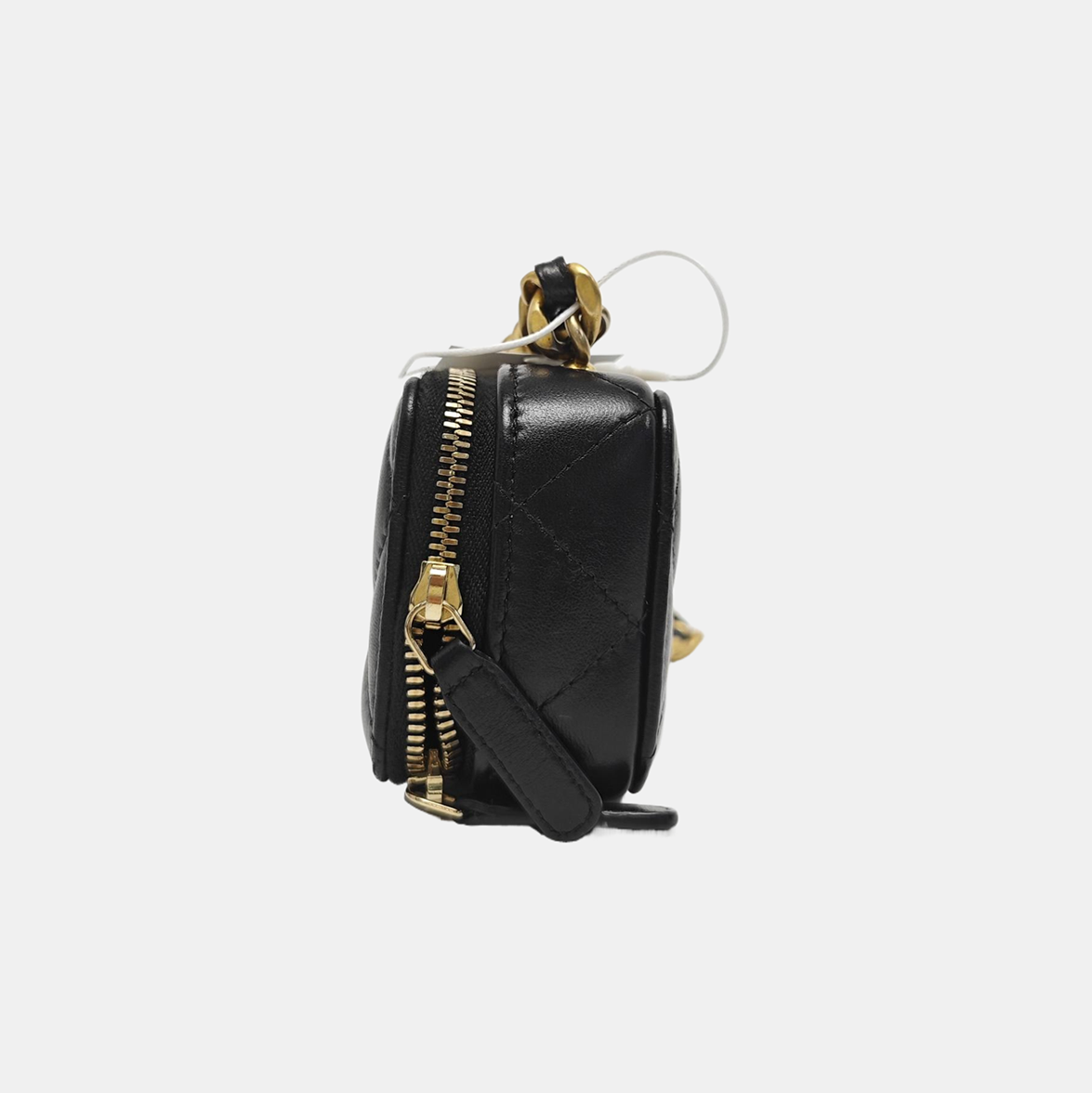Quilted Lambskin Shoulder Bag Mini Black