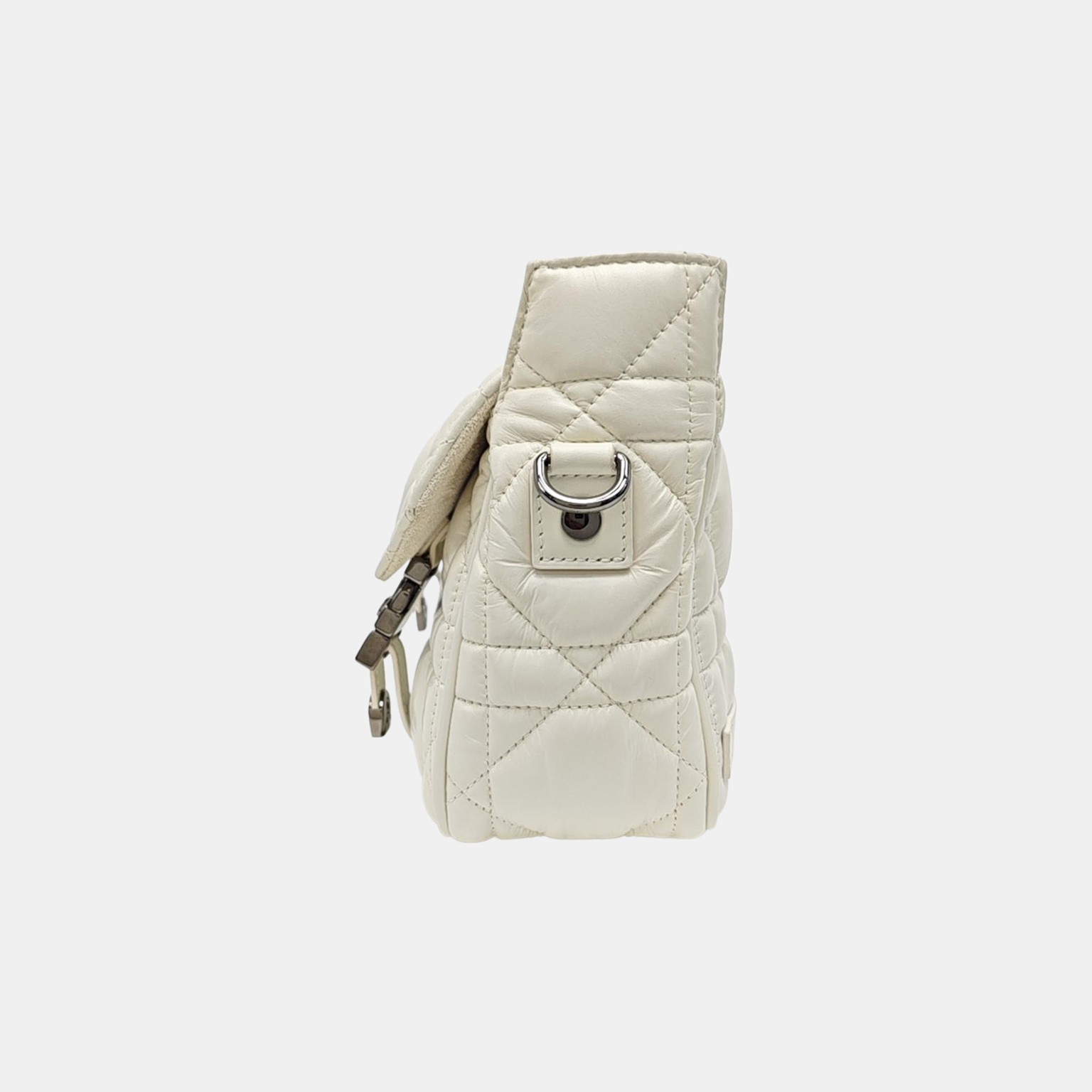 Diorcamp Small Cannage Calfskin White
