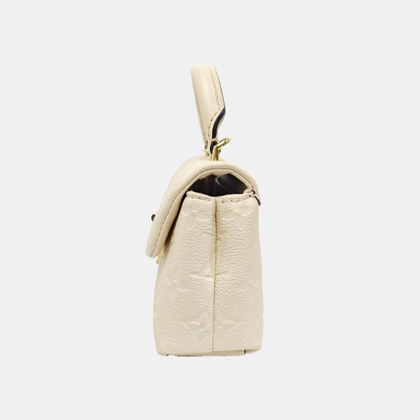 NANO MADELEINE Nano Monogram Calfskin Beige