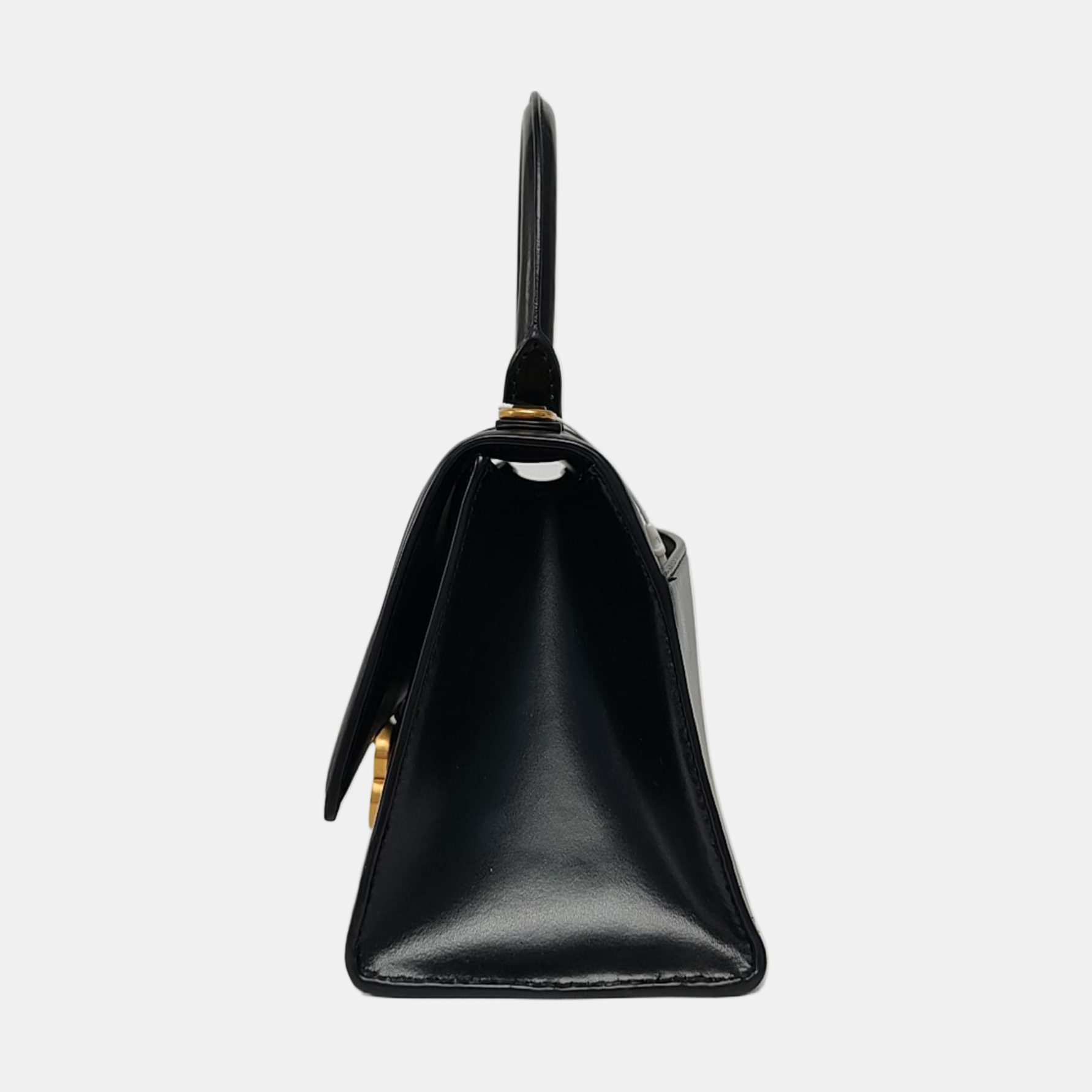 Hourglass S Calfskin Black