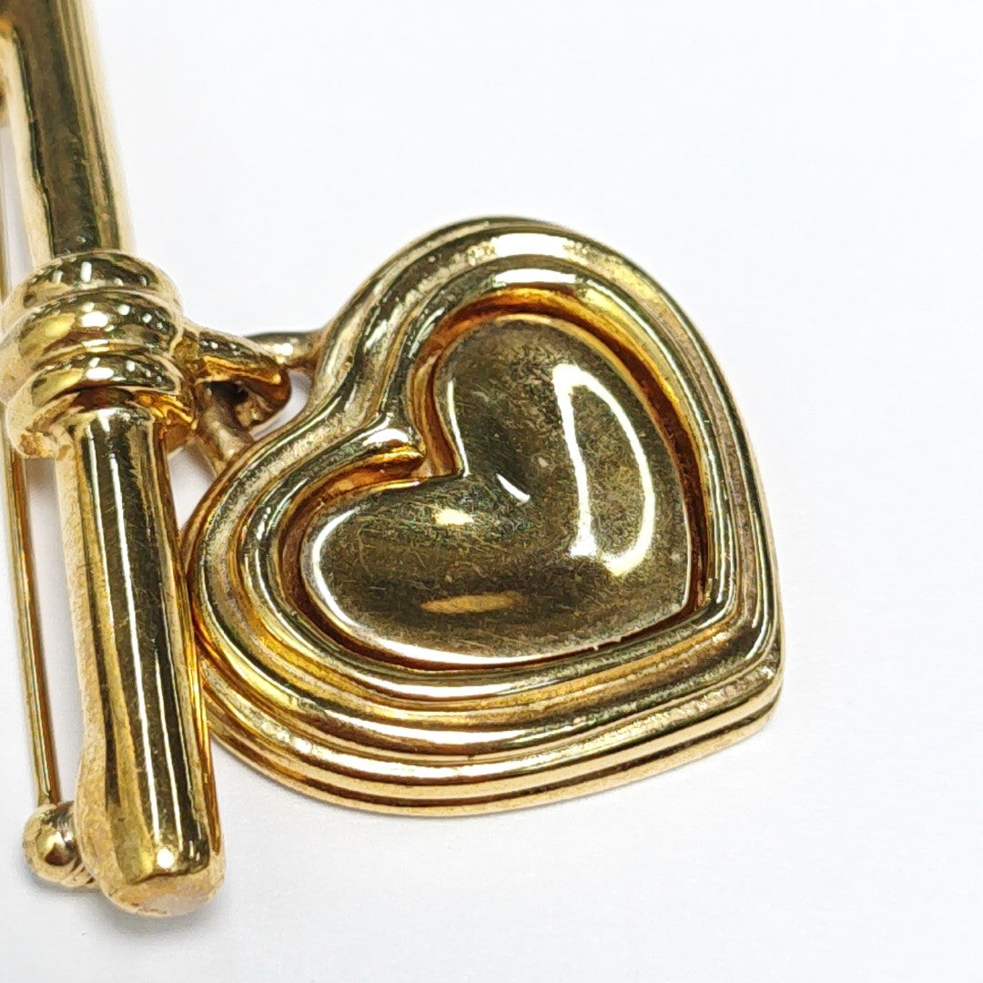 Metal Gold Brooch