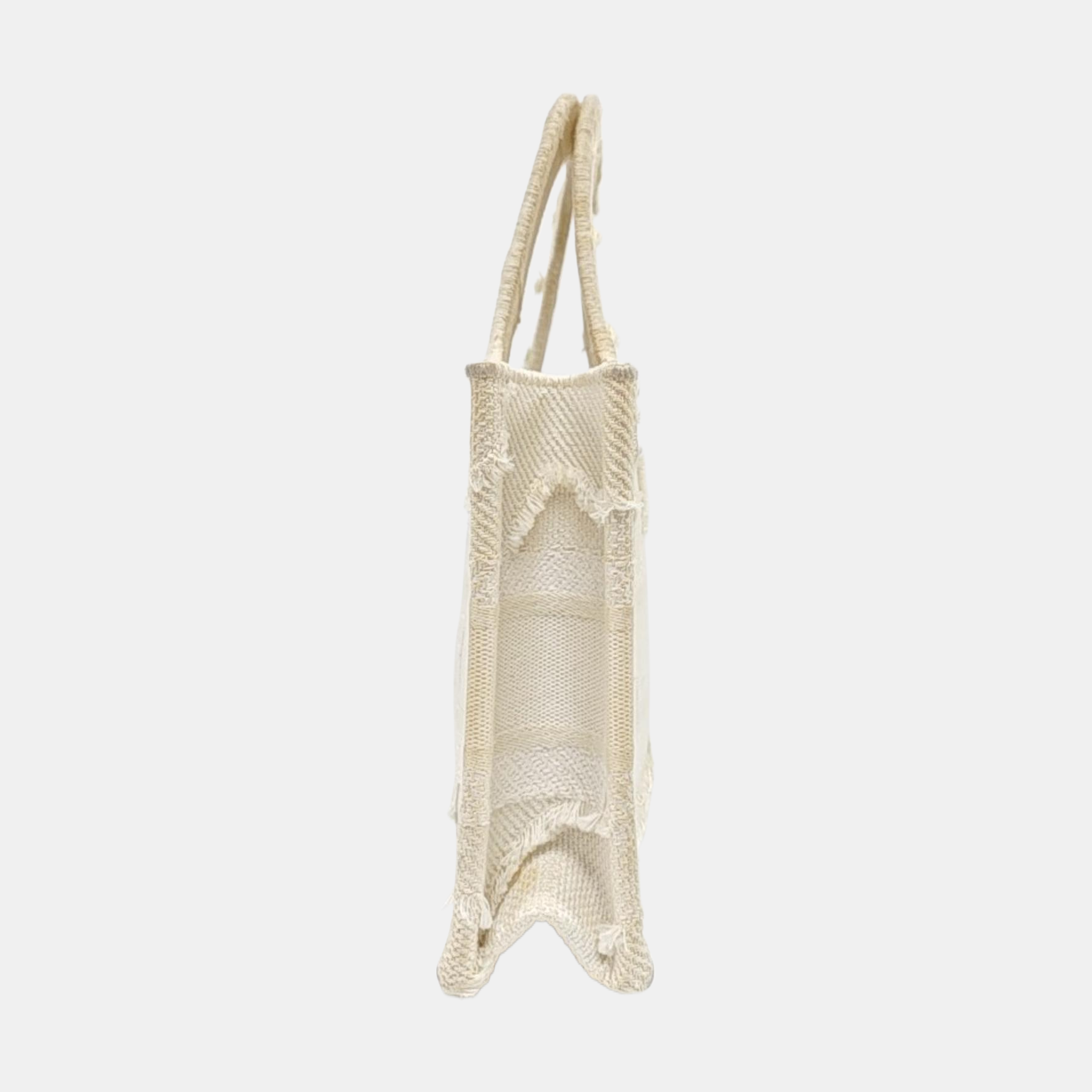Authenticated pre-owned  Book Tote Mini Canvas White - Tote Bag at Looply