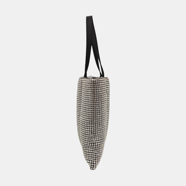 Lab-Grown Diamond Top Handle Bag Black