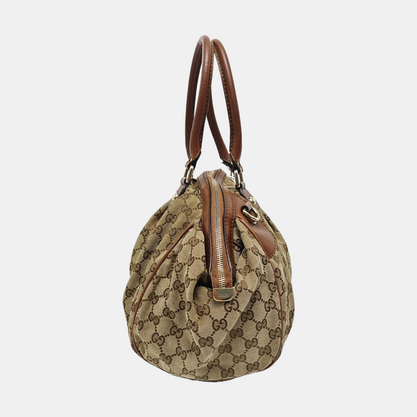 Sukey Monogram Canvas Beige