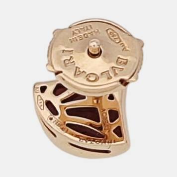 DIVAS' DREAM 18k Rose Gold Red Stud Earrings