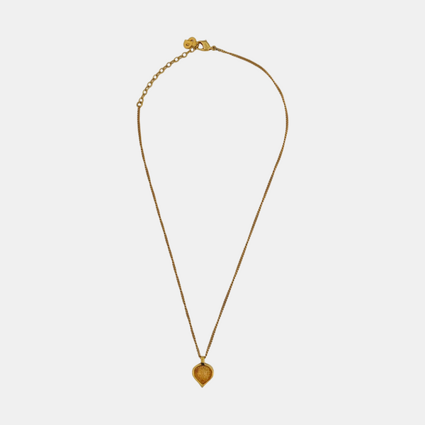 Dior Oblique Metal Gold Necklace