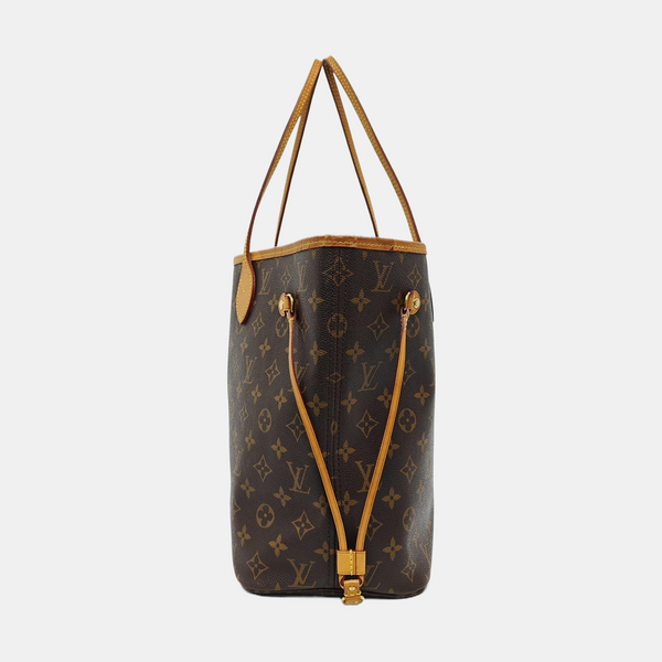 NEVERFULL MM Monogram Coated Canvas Brown