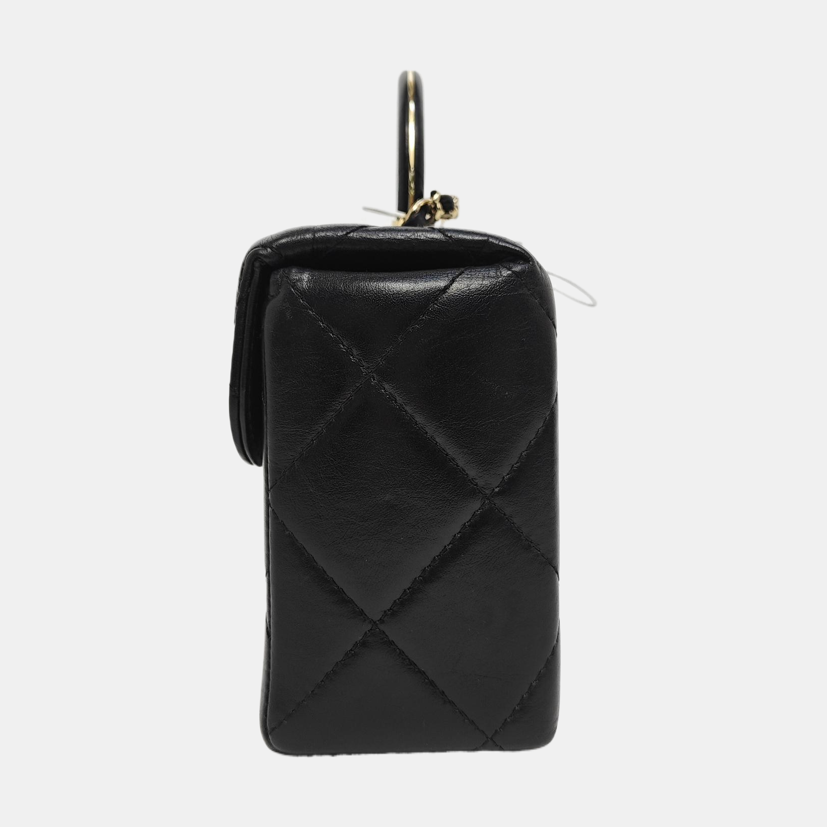 KELLY Small Quilted Calfskin Black