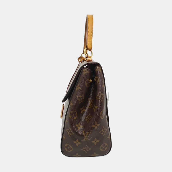 CLUNY MM Monogram Coated Canvas Brown