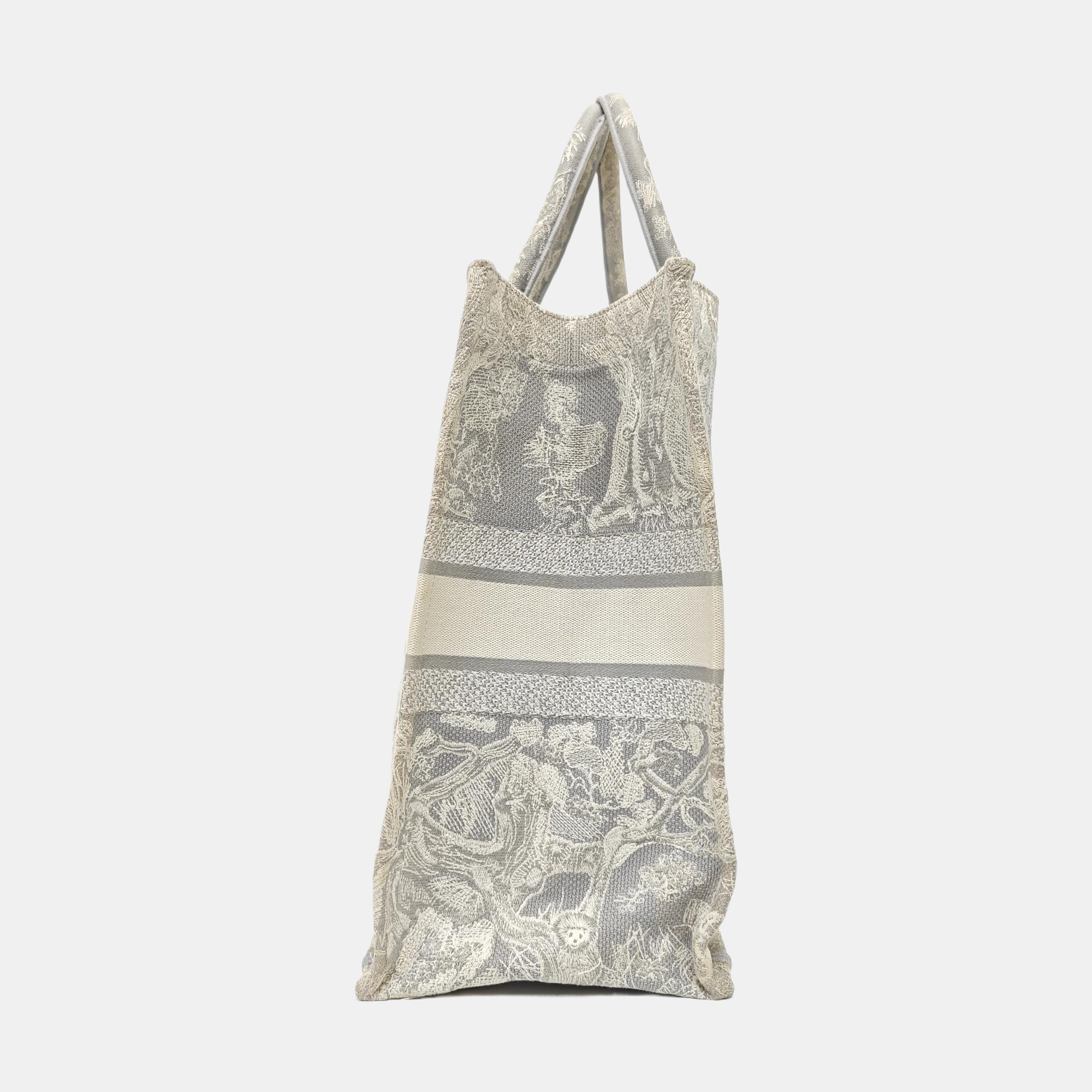 Book Tote Large Fabric Gray