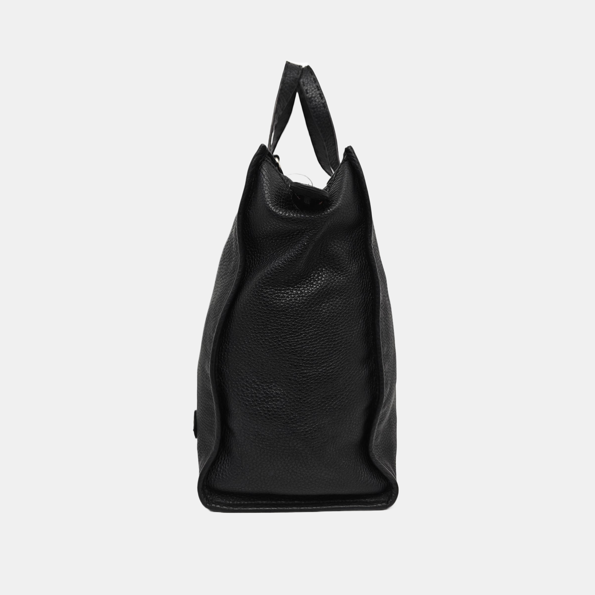 Calfskin Shoulder Bag Black