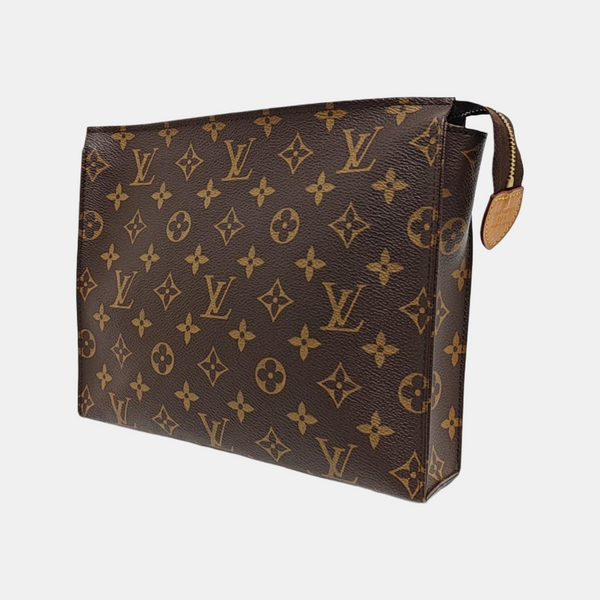 TOILET POCKET 26 Monogram Coated Canvas Brown