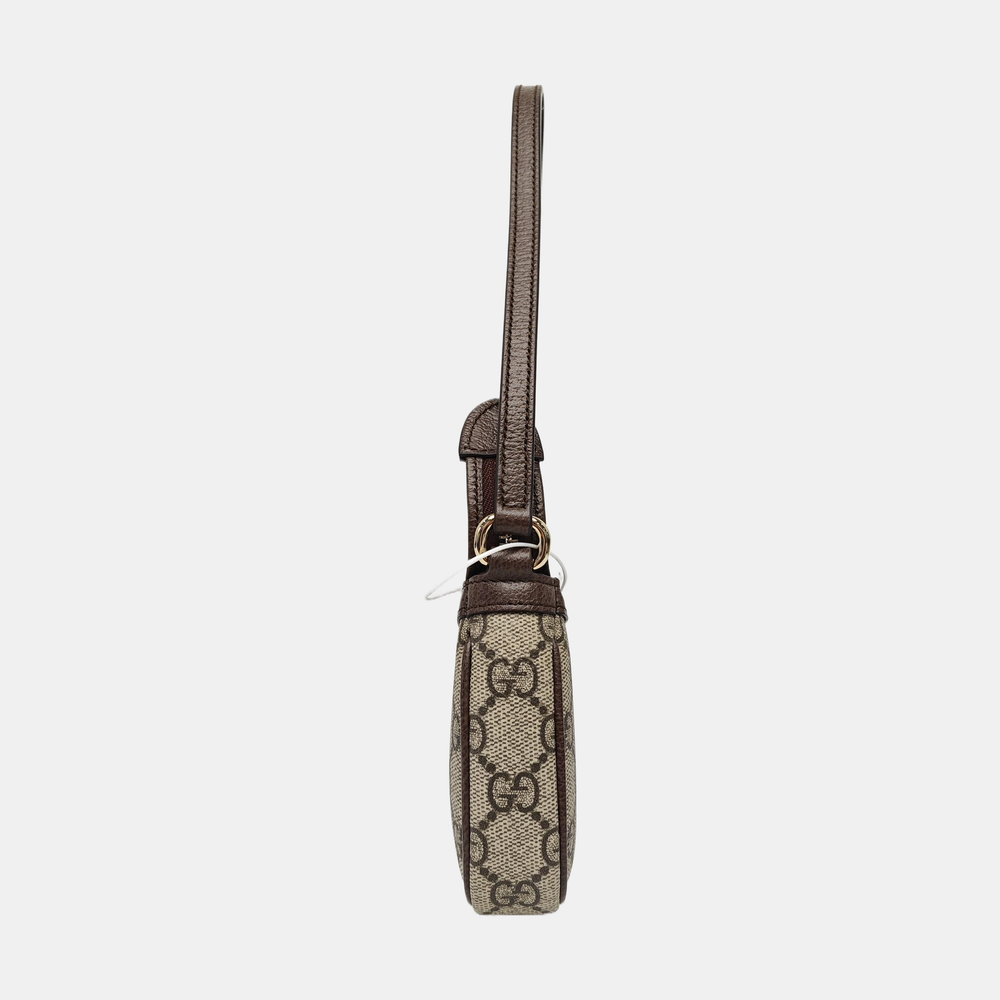Ophidia Mini Monogram Coated Canvas Gray