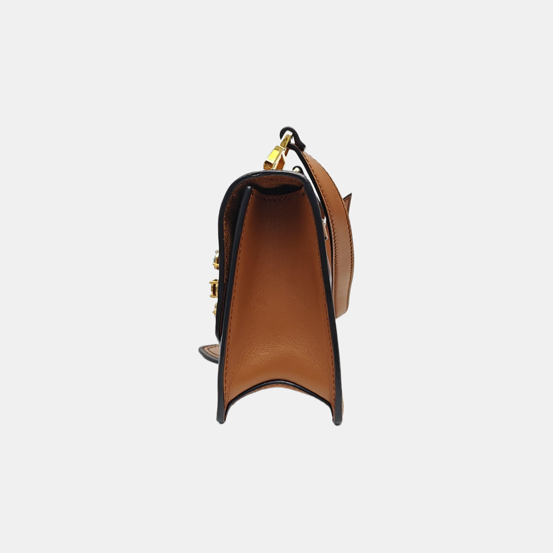 Miu Lady Calfskin Brown