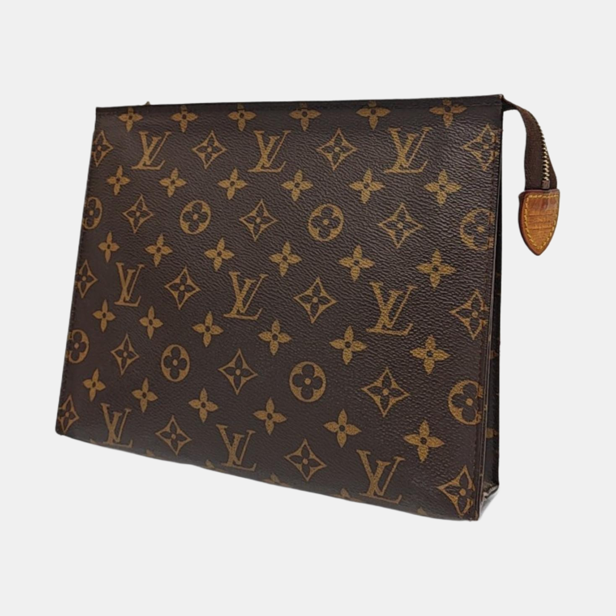 TOILET POCKET 26 Monogram Coated Canvas Brown