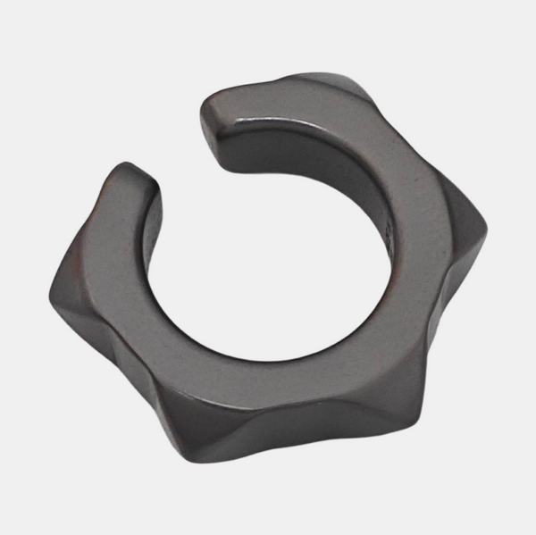 Metal Gray Clip On Earrings