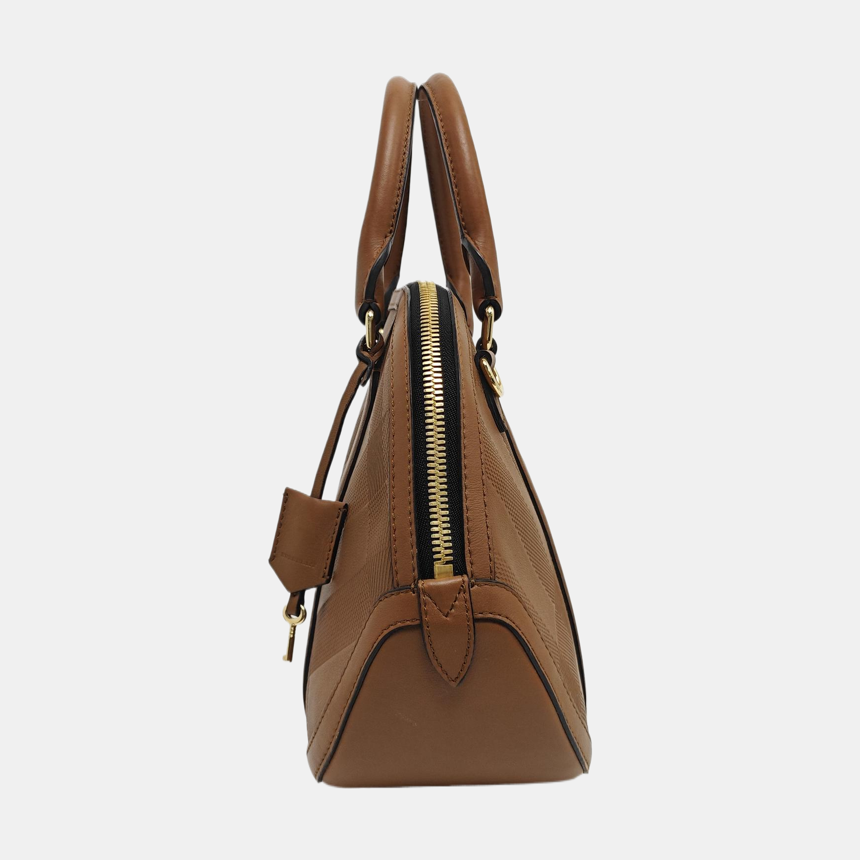 Calfskin Shoulder Bag Brown