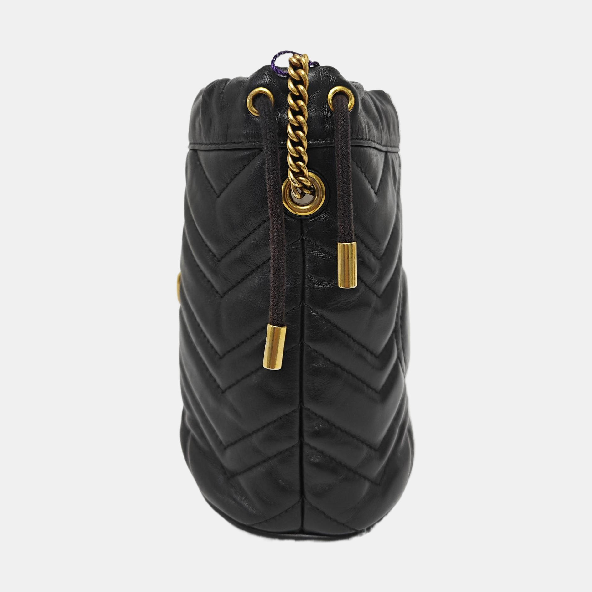 GG Marmont Mini Quilted Calfskin Black