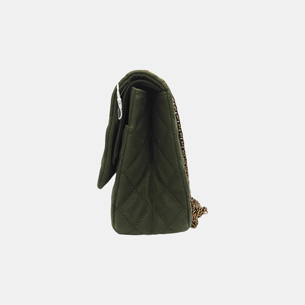 2.55 227 Quilted Canvas Green