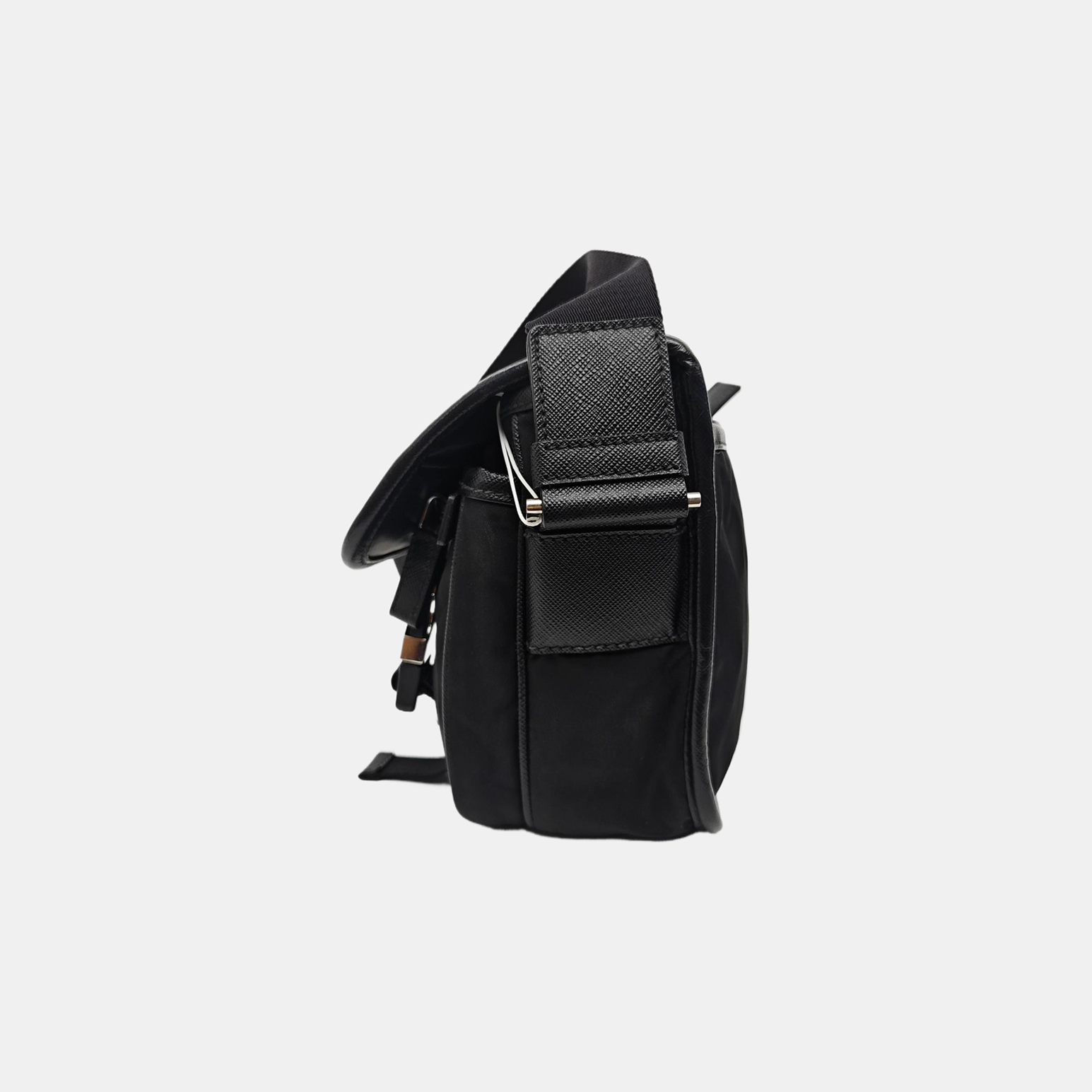 Nylon Shoulder Bag Black