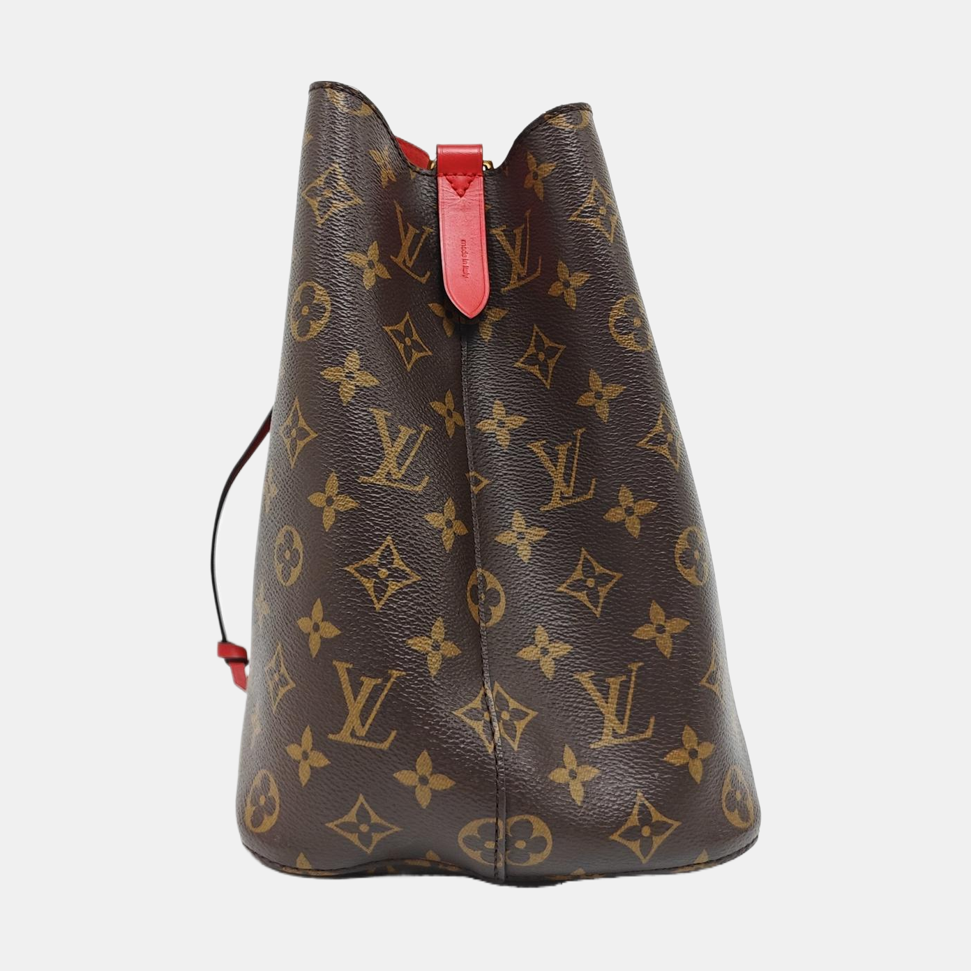 Authenticated pre-owned  NÉONOÉ MM Monogram Coated Canvas Brown - Bucket Bag at Looply