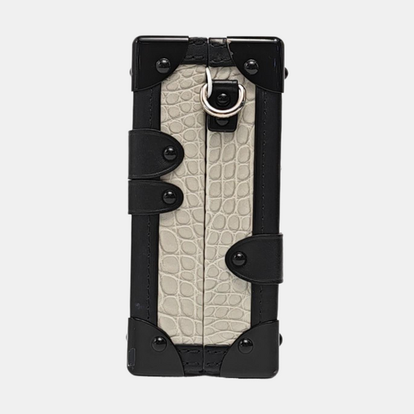 PETITE MALLE Crocodile Gray