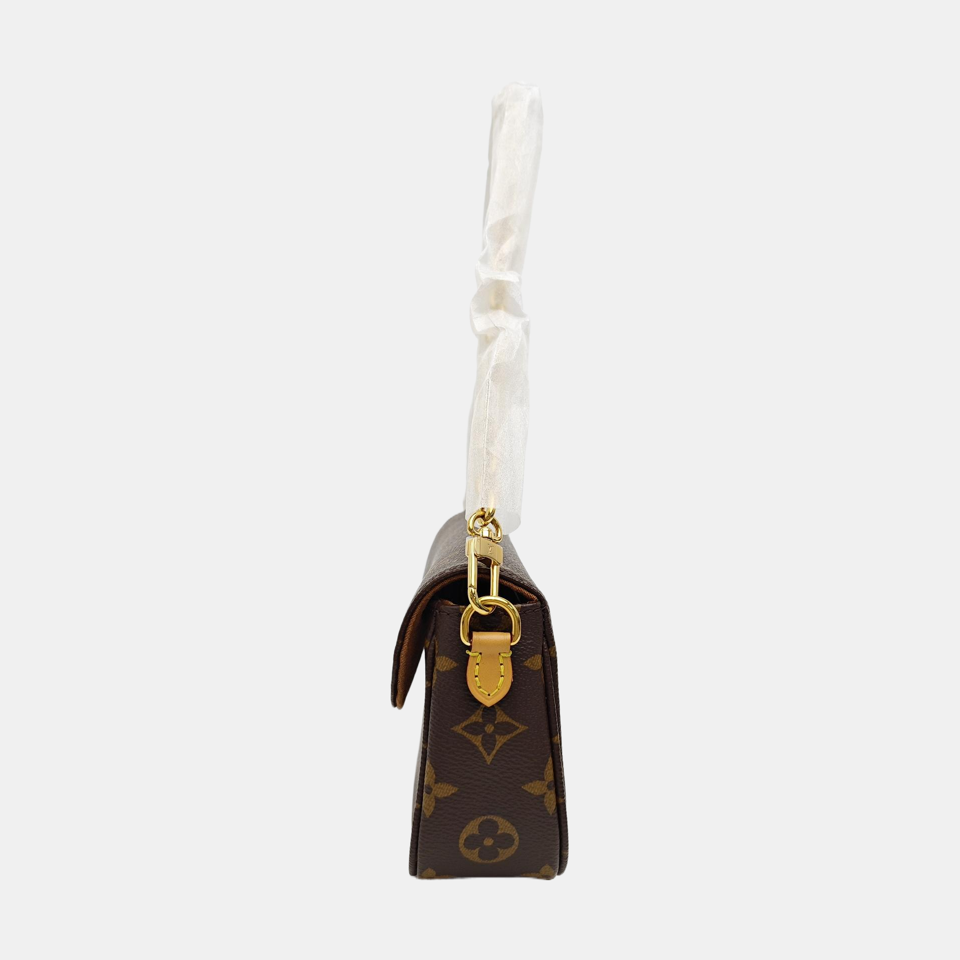IVY Monogram Coated Canvas Brown