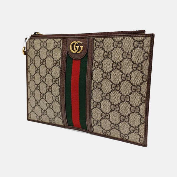 Ophidia Small Monogram Coated Canvas Beige